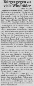 Artikel in der BNN vom 11.08.2012