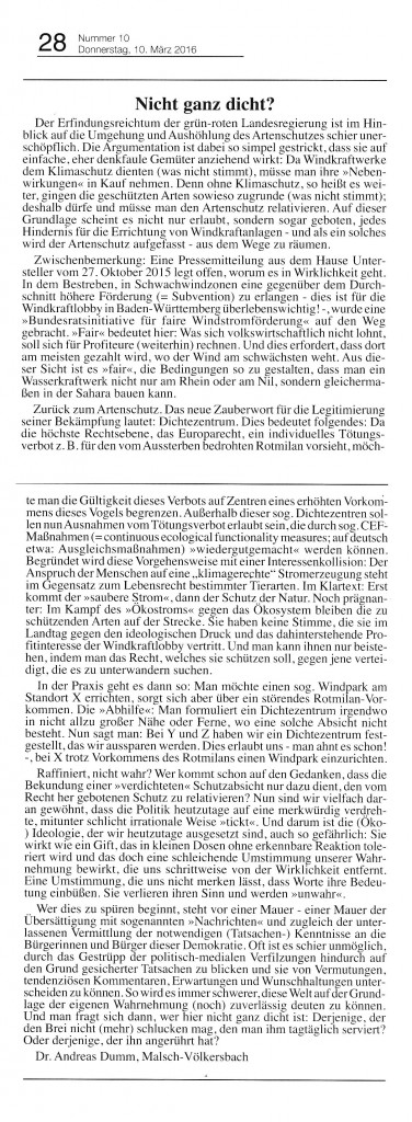 Nicht ganz dicht
