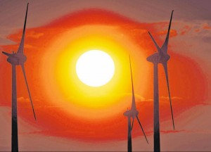 Windkraftanlagen-Foto